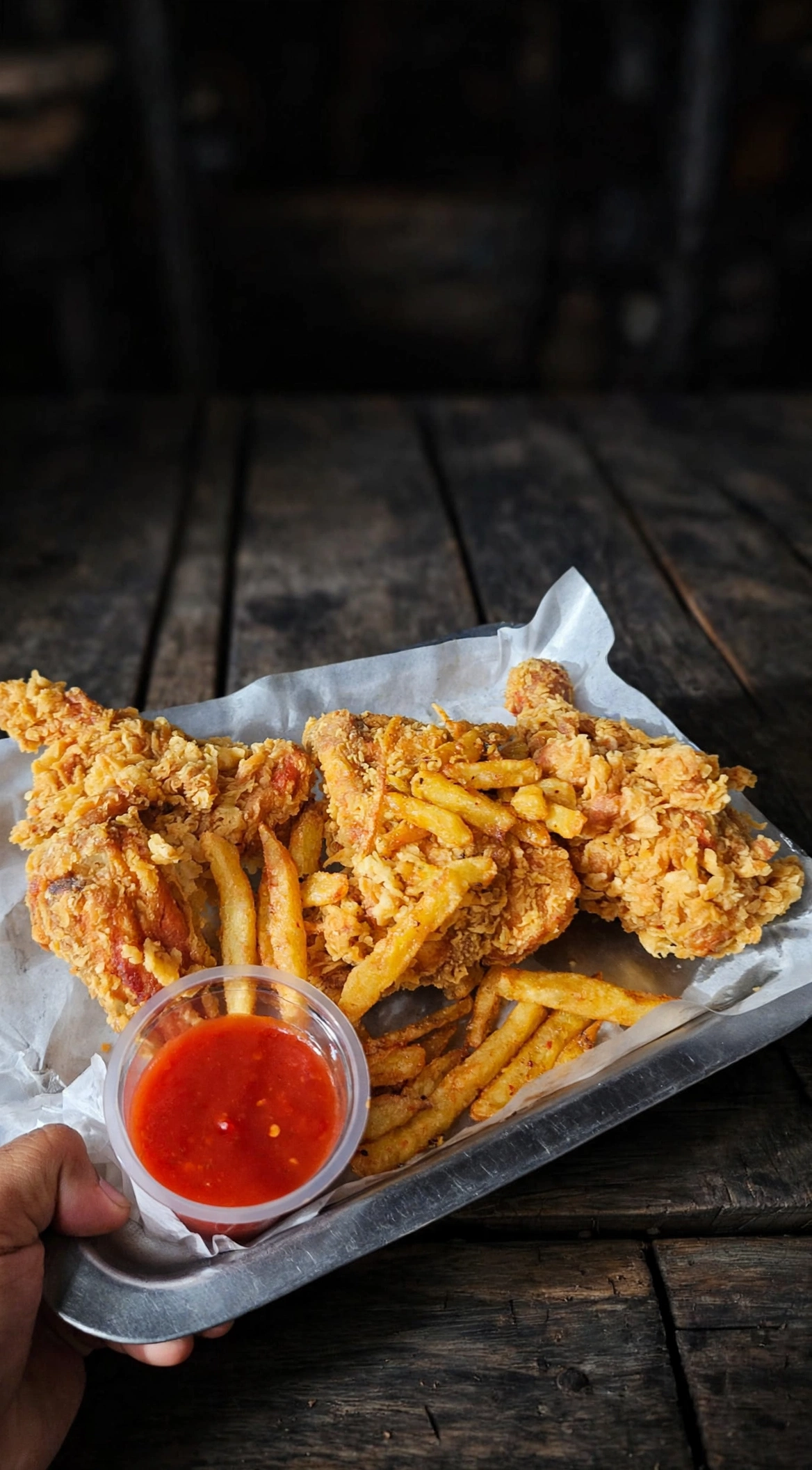 Crispy chicken broast