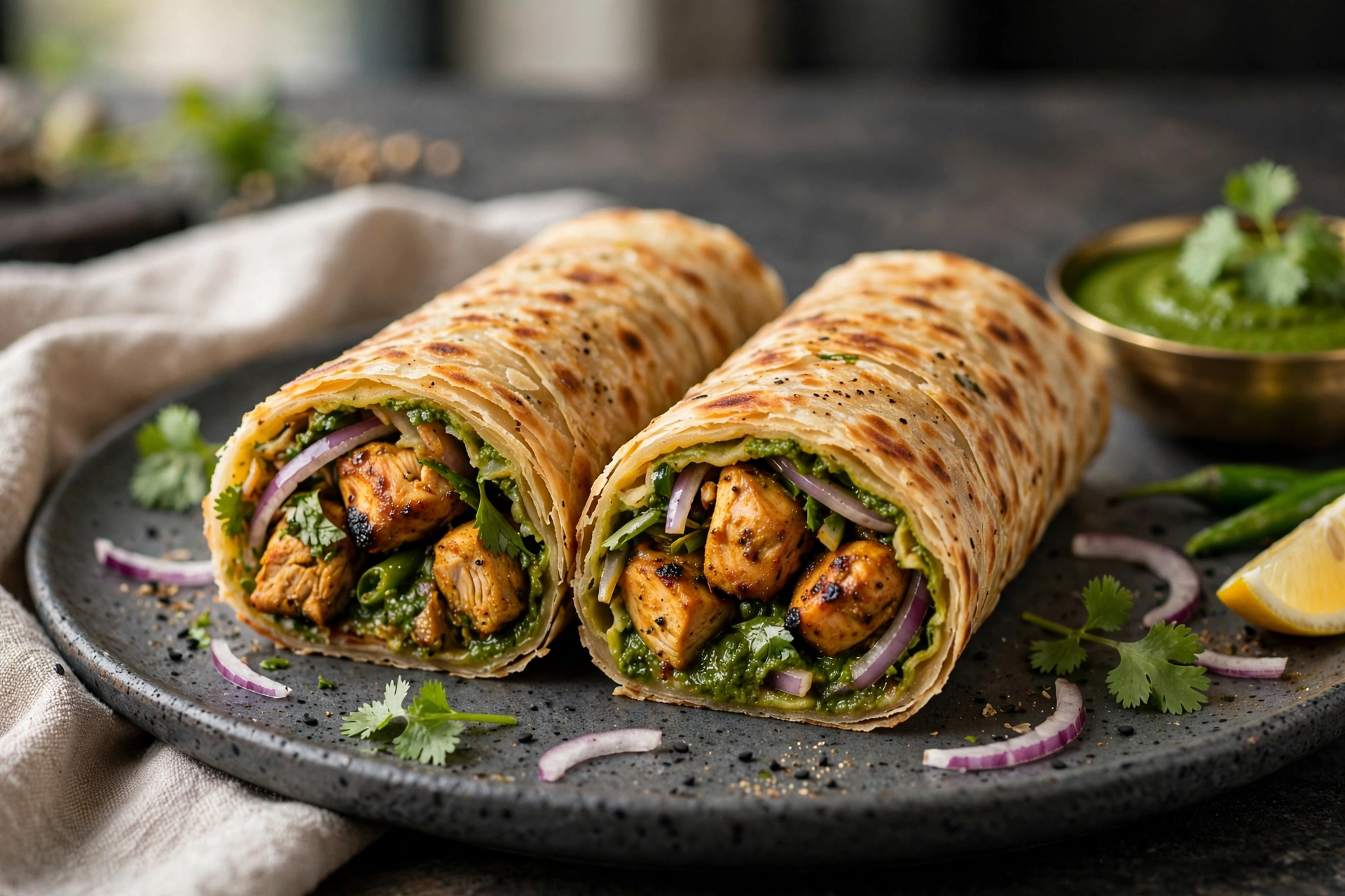 Chicken Chattni Roll