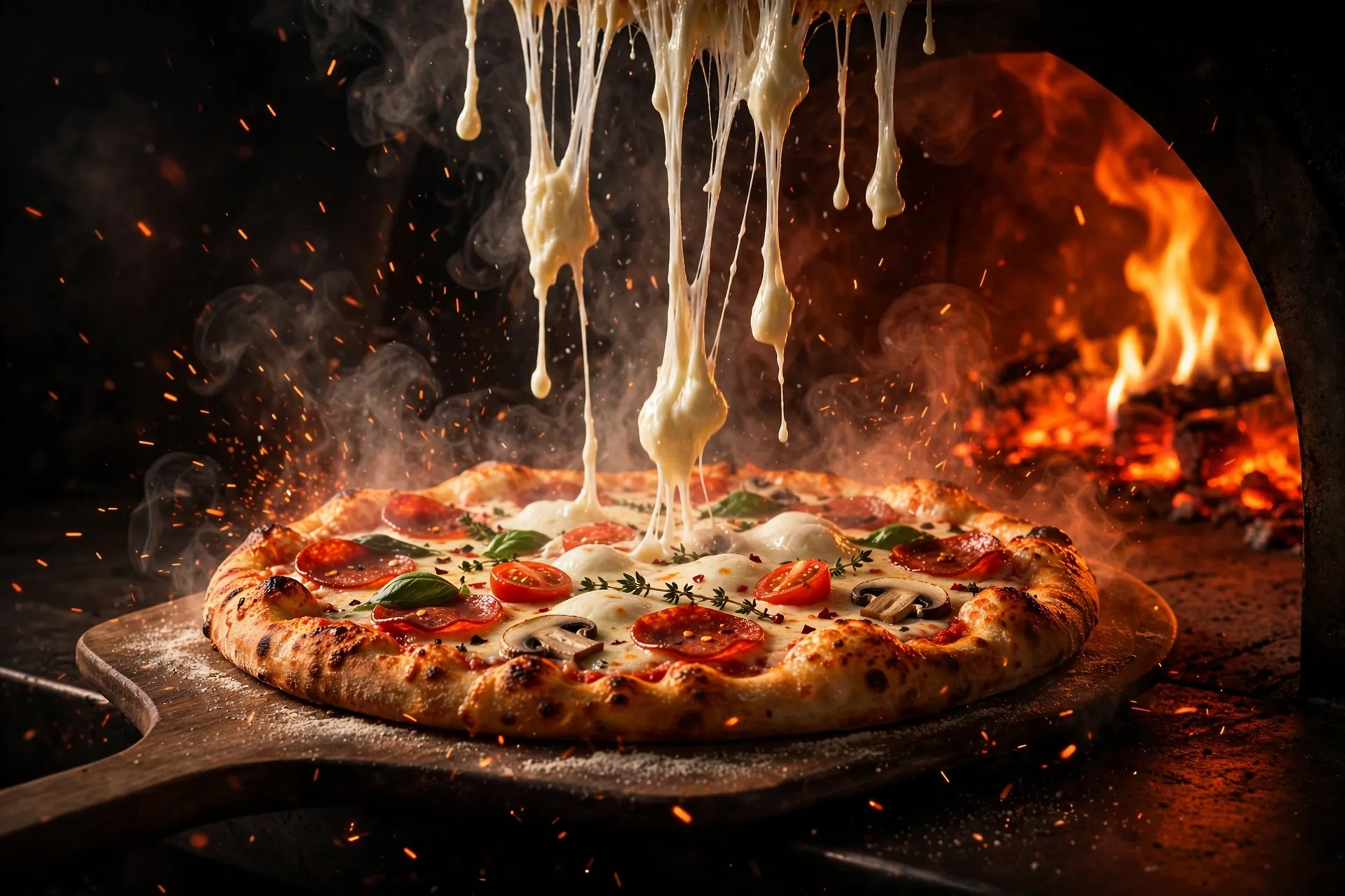 Al Shehryar pizza — hot and cheesy